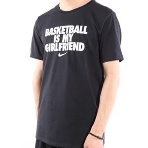 NIKE Graphic tee “Basketball Is My Girlfriend' *black*